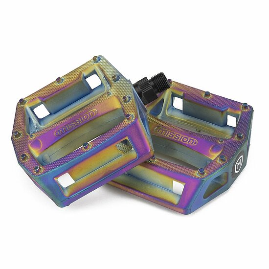 MISSION IMPULSE BMX PEDAL 9/16'' OIL SLICK MISSION IMPULSE BMX PEDAL 9/16'' OIL SLICK