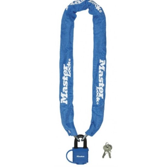 MASTER LOCK CHAIN WITH LAMINATED PADLOCK 8390 COLORED MASTER LOCK CHAIN WITH LAMINATED PADLOCK 8390 COLORED