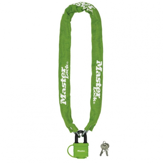 MASTER LOCK CHAIN WITH LAMINATED PADLOCK 8390 COLORED MASTER LOCK CHAIN WITH LAMINATED PADLOCK 8390 COLORED