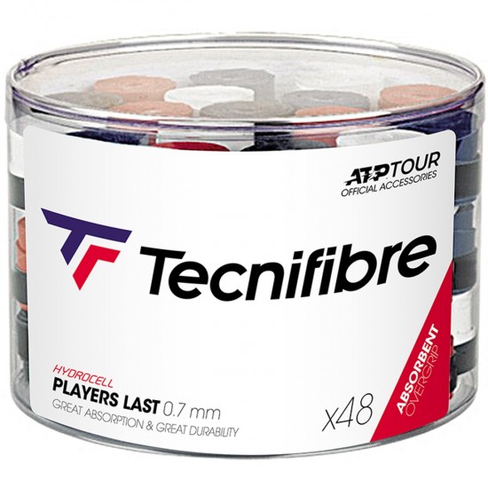 TECNIFIBRE BOX OF 48 OVERGRIPS TECNIFIBRE PRO OVERLAST TECNIFIBRE BOX OF 48 OVERGRIPS TECNIFIBRE PRO OVERLAST
